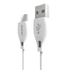 Кабель Dudao USB Type C 2.1A 1 м White (L4T)