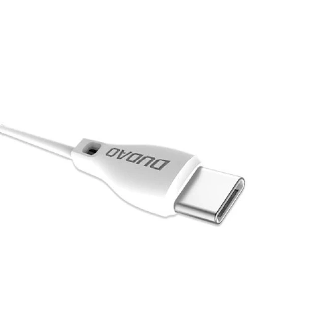 Кабель Dudao USB Type C 2.1A 1 м White (L4T)