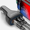 Автомобільний зарядний пристрій Dudao Quick Charge 3.0 QC3.0 2.4A 18W 3x USB White (R7S White)