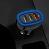 Автомобільний зарядний пристрій Dudao Quick Charge 3.0 QC3.0 2.4A 18W 3x USB White (R7S White)