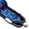 Автомобільний зарядний пристрій Dudao Quick Charge 3.0 QC3.0 2.4A 18W 3x USB White (R7S White)