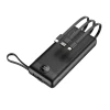 Powerbank Veger C20 20000 mAh з вбудованими кабелями Micro USB | Type C | Lightning Black (6970453554211)