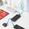 Powerbank Veger C20 20000 mAh з вбудованими кабелями Micro USB | Type C | Lightning Black (6970453554211)