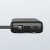 Powerbank Veger C20 20000 mAh з вбудованими кабелями Micro USB | Type C | Lightning Black (6970453554211)