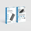 Powerbank Veger C20 20000 mAh з вбудованими кабелями Micro USB | Type C | Lightning Black (6970453554211)