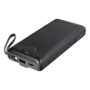 Powerbank Veger C20 20000 mAh з вбудованими кабелями Micro USB | Type C | Lightning Black (6970453554211)