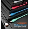 Кабель USB-A to USB-C Veger 2.4A V104 1.2m Black (6970453554600)