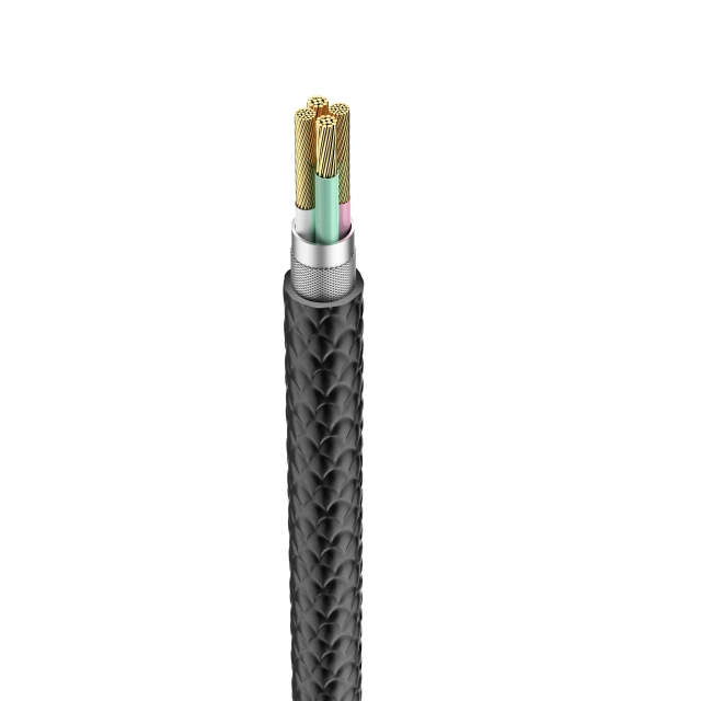 Кабель Veger V105 USB A до Lightning 2.4A 1.2 м Black (6970453554617)