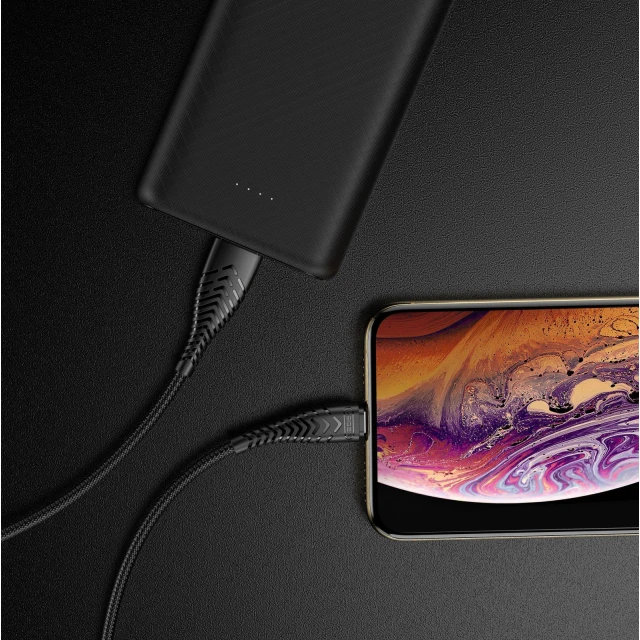Кабель Veger V105 USB A до Lightning 2.4A 1.2 м Black (6970453554617)