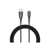 Кабель Veger V105 USB A до Lightning 2.4A 1.2 м Black (6970453554617)