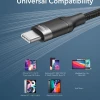 Кабель USB-C to USB-C Veger PD 5A 100W 1.5m CC02 Black (6970453554822)