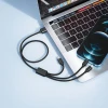 Кабель Veger V303 3в1 USB A to Lightning / Type C / Micro USB 2.4A 18W 1.5 m Black (6970453555935)