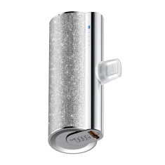 Powerbank Veger PlugOn PD QC3.0 2.4A 12W 5000 mAh з вбудованим роз'ємом USB-C Silver (6970453558493)