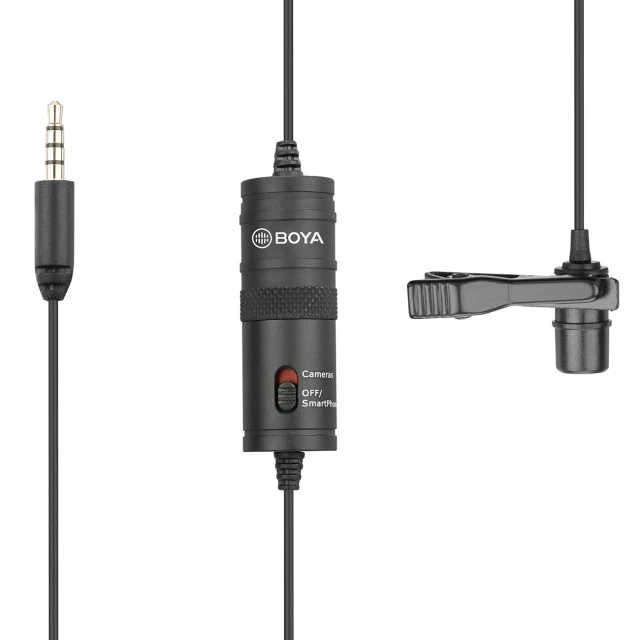 Мікрофон петельний BOYA BY-M1 дротовий Black (6971008020809)