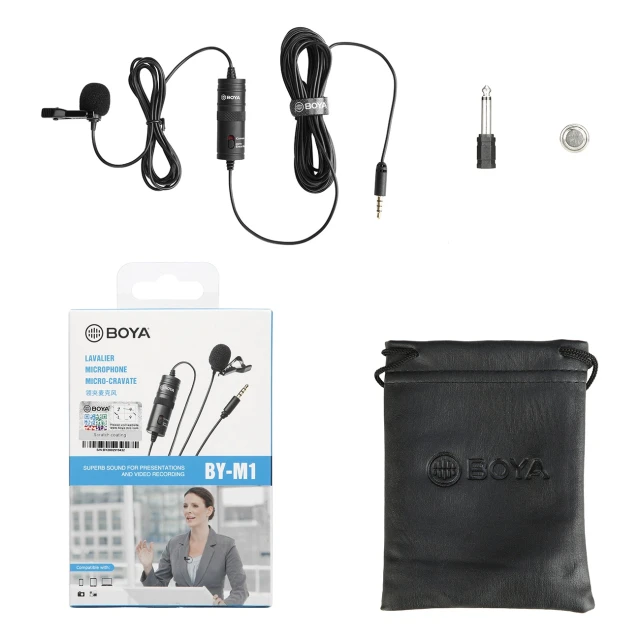 Мікрофон петельний BOYA BY-M1 дротовий Black (6971008020809)