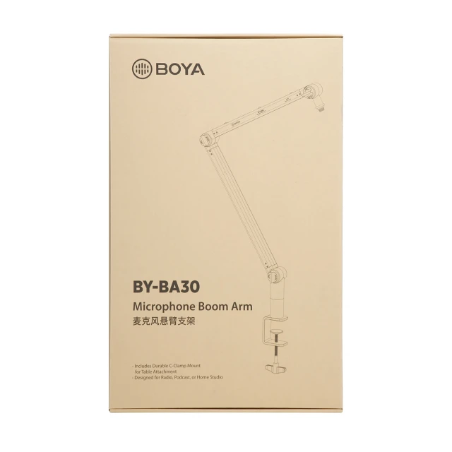 Мікрофонне плече BOYA BY-BA30 настільне з приховуванням кабелю (6971008027686)