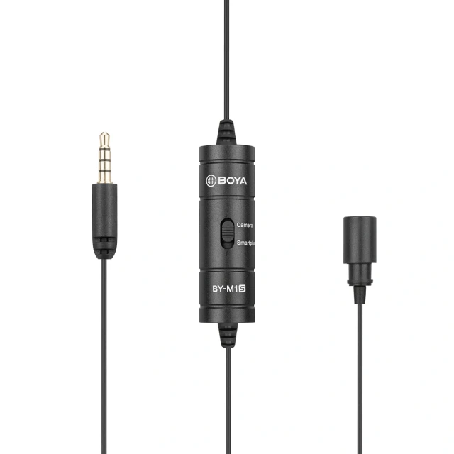 Мікрофон петличний BOYA BY-M1S дротовий Black (6971008029406)