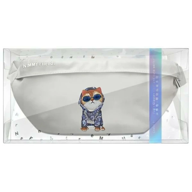 Сумка Nimmy Crossbody Glasses Cool Cat Gray (N-YJ-XB-05-A)