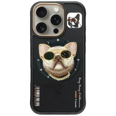 Чехол Nimmy Glasses Cool Dog для iPhone 16 Pro Black with MagSafe (N-YJKM-CXZH-IP16-PRO-01)