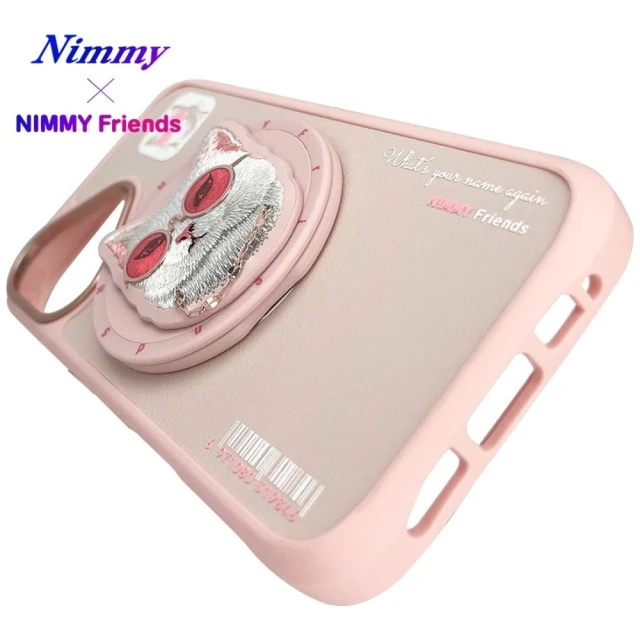 Чохол Nimmy Glasses Cool Cat для iPhone 16 Pink with MagSafe (N-YJKM-CXZH-IP16-04)