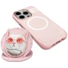 Чохол Nimmy Glasses Cool Cat для iPhone 16 Pro Max Pink with MagSafe (N-YJKM-CXZH-IP16-PRO-MAX-04)