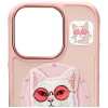 Чохол Nimmy Glasses Cool Cat для iPhone 16 Pro Max Pink with MagSafe (N-YJKM-CXZH-IP16-PRO-MAX-04)