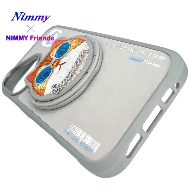 Чохол Nimmy Glasses Cool Cat для iPhone 16 Gray with MagSafe (N-YJKM-CXZH-IP16-05)