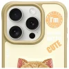 Чохол Nimmy Cool&Cute 2.0 Cat для iPhone 15 Pro Max Khaki (N-KM-IP15-PRO-MAX-05-A)