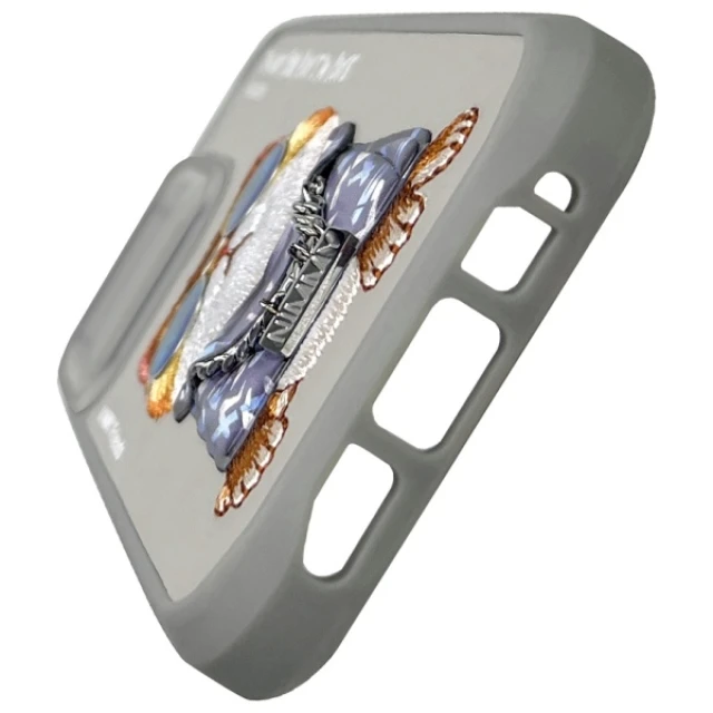 Чехол Nimmy Glasses Cool Cat для iPhone 15 Pro Gray (N-YJ-IP15-PRO-05-B)