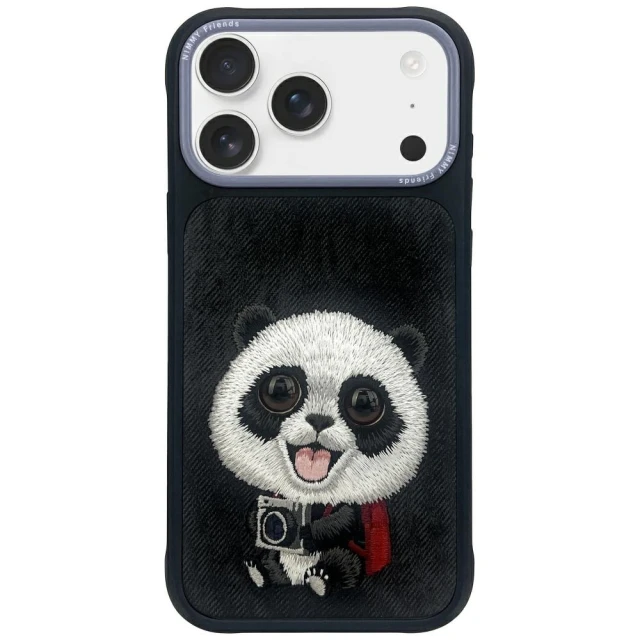 Чохол Nimmy Big Eyed Pet 2.0 Panda для iPhone 17 Pro Max Black (N-XDY-IP17-Pro-Max-06A)