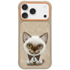 Чехол Nimmy Big Eyed Pet 2.0 Cat для iPhone 17 Pro Beige (N-XDY-IP17-Pro-026)