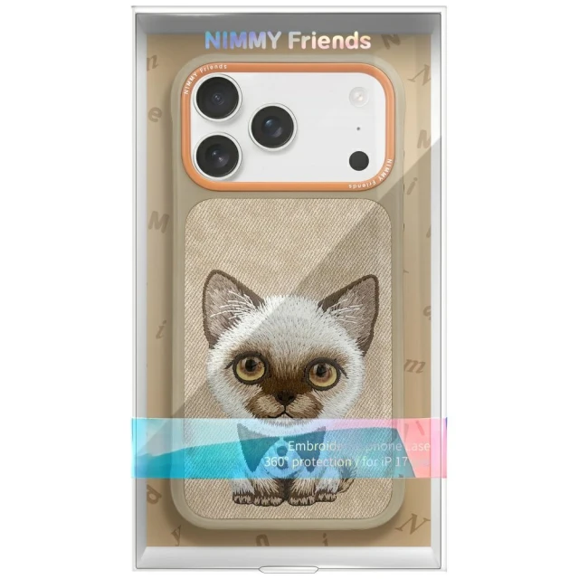Чохол Nimmy Big Eyed Pet 2.0 Cat для iPhone 17 Pro Beige (N-XDY-IP17-Pro-026)