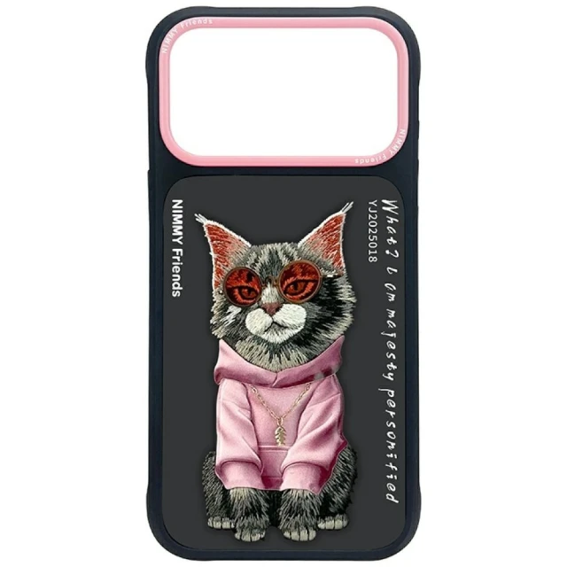 Чехол Nimmy Glasses Cool Cat для iPhone 17 Pro Black (N-YJ-IP17-Pro-018)