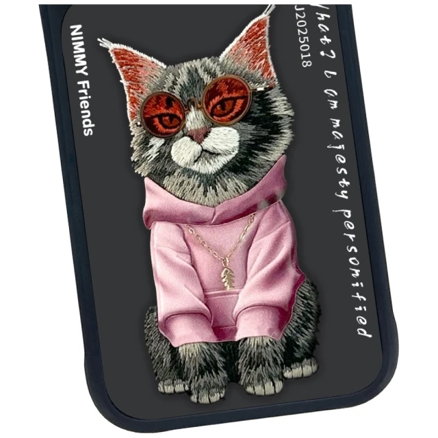 Чехол Nimmy Glasses Cool Cat для iPhone 17 Pro Black (N-YJ-IP17-Pro-018)