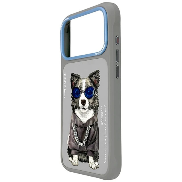 Чохол Nimmy Glasses Cool Dog для iPhone 17 Pro Gray (N-YJ-IP17-Pro-028)