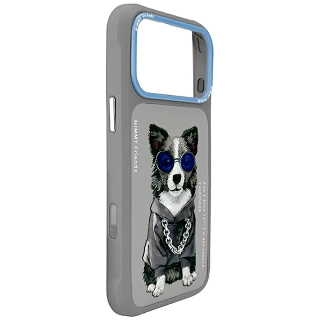 Чохол Nimmy Glasses Cool Dog для iPhone 17 Pro Gray (N-YJ-IP17-Pro-028)