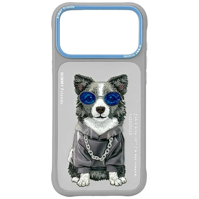 Чехол Nimmy Glasses Cool Dog для iPhone 17 Pro Max Gray (N-YJ-IP17-Pro-Max-028)
