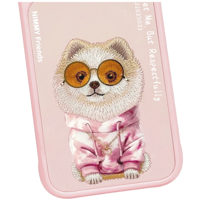 Чохол Nimmy Glasses Cool Dog для iPhone 17 Pro Max Pink (N-YJ-IP17-Pro-Max-031)