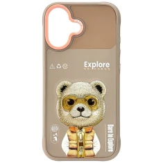Чохол Nimmy Cool&Cute 2.0 Bear для iPhone 17 Beige (N-KMLL-IP17-011B)