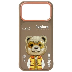 Чохол Nimmy Cool&Cute 2.0 Bear для iPhone 17 Pro Max Beige (N-KMLL-IP17-Pro-Max-011B)