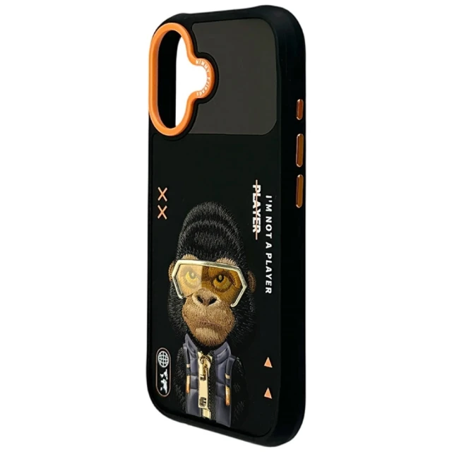 Чохол Nimmy Cool&Cute 2.0 Gorilla для iPhone 17 Black (N-KMLL-IP17-016)