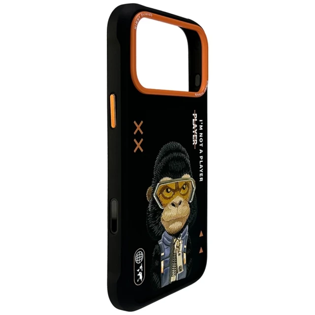 Чохол Nimmy Cool&Cute 2.0 Gorilla для iPhone 17 Pro Black (N-KMLL-IP17-Pro-016)
