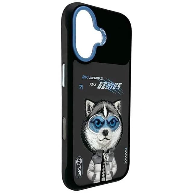 Чохол Nimmy Cool&Cute 2.0 Wolf для iPhone 17 Black (N-KMLL-IP17-017A)