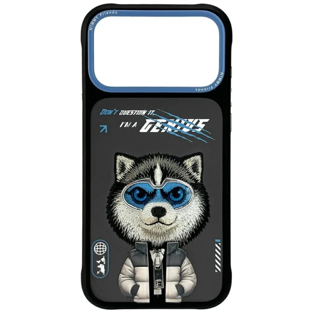 Чехол Nimmy Cool&Cute 2.0 Wolf для iPhone 17 Pro Black (N-KMLL-IP17-Pro-017A)