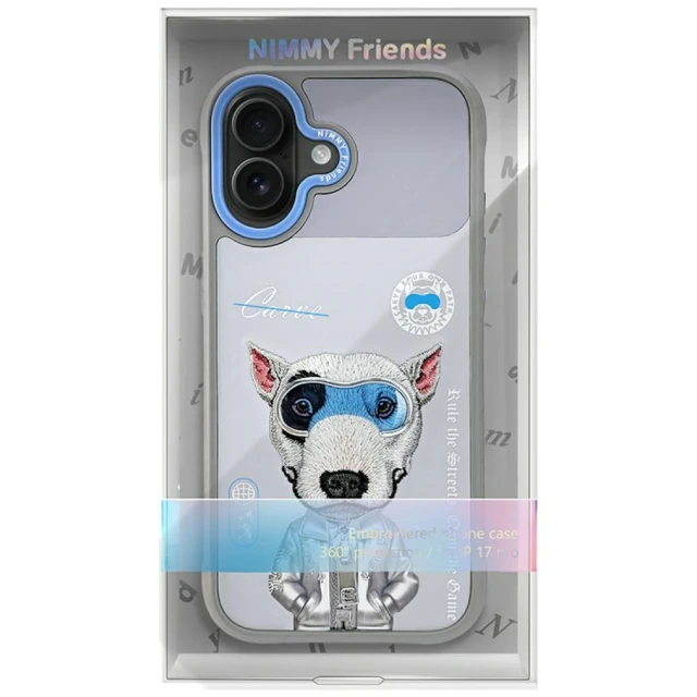 Чохол Nimmy Cool&Cute 2.0 Dog для iPhone 17 Gray (N-KMLL-IP17-019A)