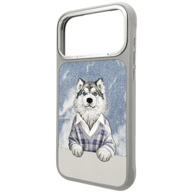 Чохол Nimmy Gentle Pets Series Dog для iPhone 17 Pro Max Grey with MagSafe (N-YSMC-IP17-PRO-MAX-037)