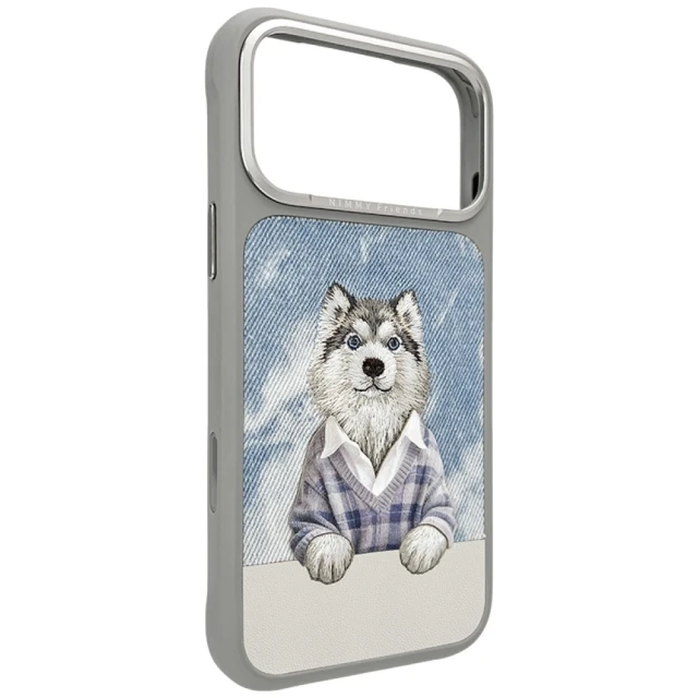 Чохол Nimmy Gentle Pets Series Dog для iPhone 17 Pro Grey with MagSafe (N-YSMC-IP17-PRO-037)