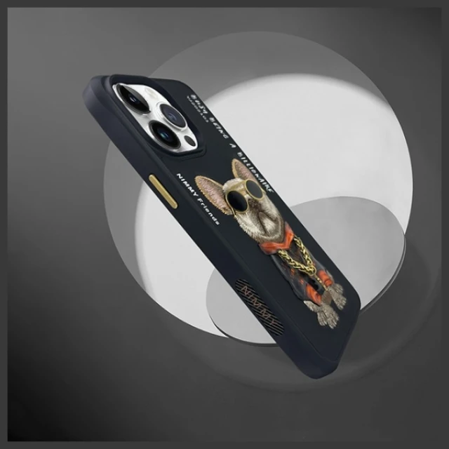 Чохол Nimmy Glasses Cool Dog для iPhone 15 Pro Black (N-YJ-IP15-PRO-01)