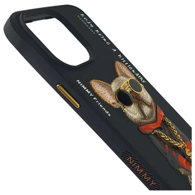 Чохол Nimmy Glasses Cool Dog для iPhone 15 Pro Max Black (N-YJ-IP15-PRO-MAX-01)