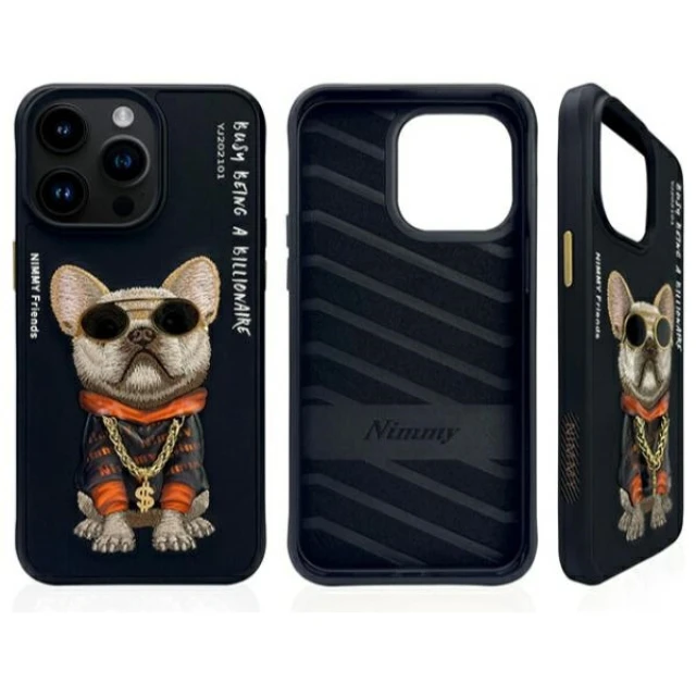 Чохол Nimmy Glasses Cool Dog для iPhone 15 Pro Max Black (N-YJ-IP15-PRO-MAX-01)